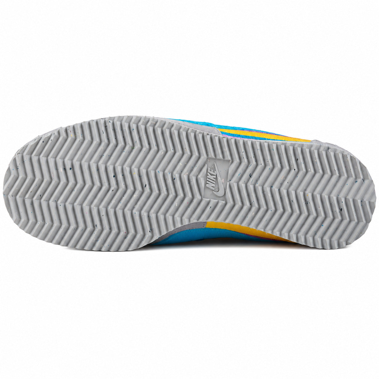Nike Cortez SP x Union LA gris azul amarillo rosa suela gris speckle