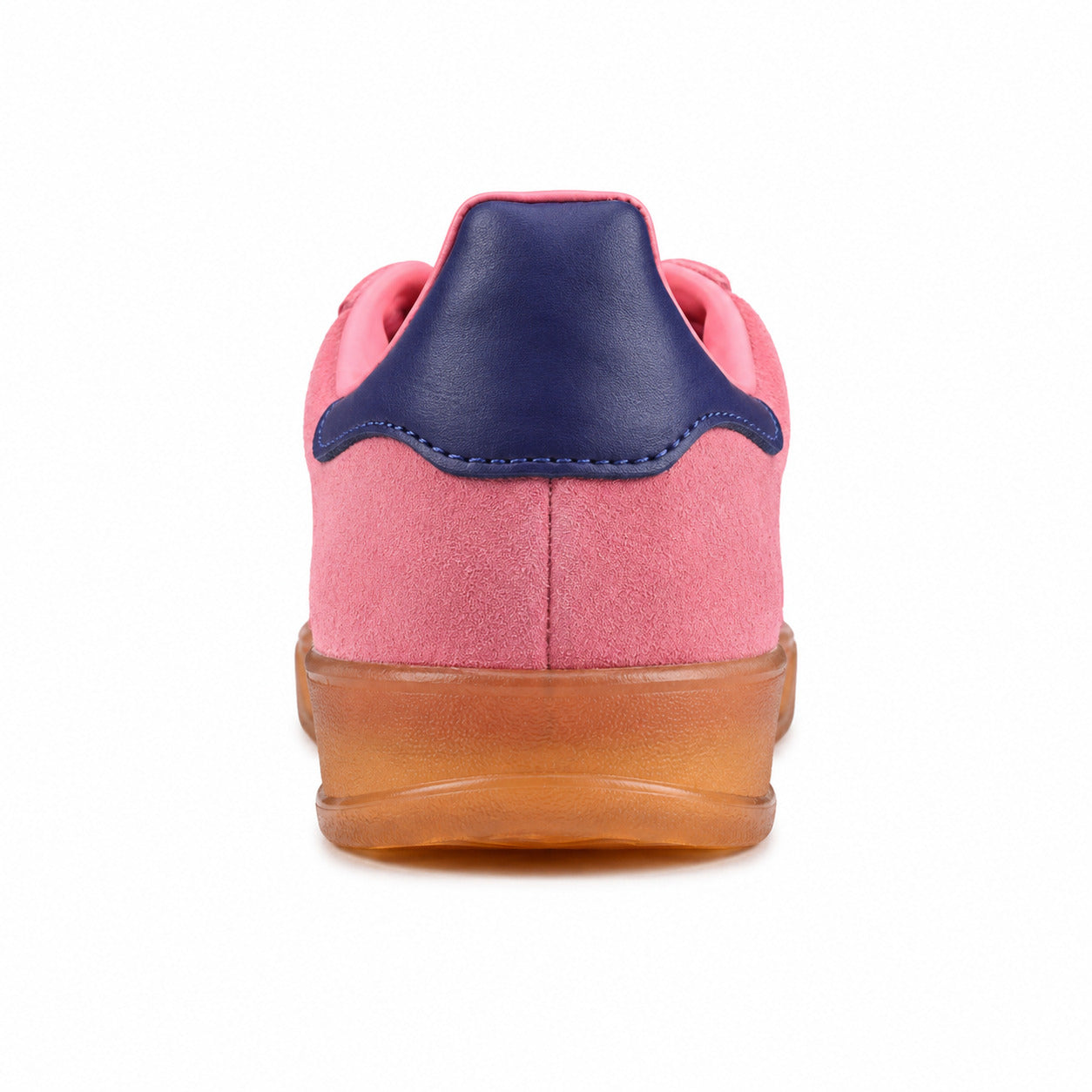 Adidas Gazelle Indoor rosa negro marino detalle talón azul marino