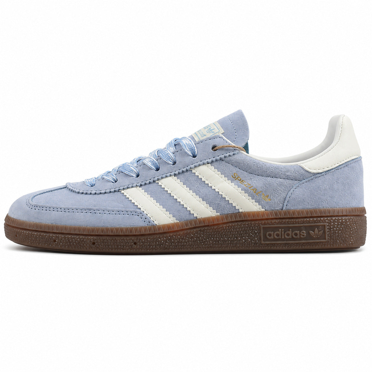 Adidas Handball Spezial ante azul cielo crema vista lateral derecha
