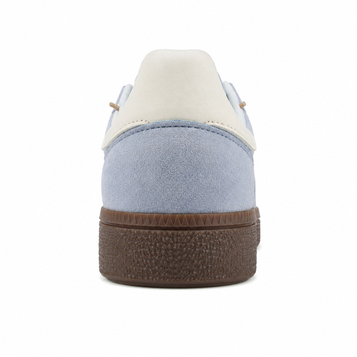 Adidas Handball Spezial azul cielo crema detalle talón suela goma