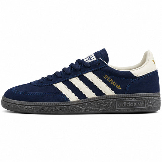 Adidas Handball Spezial azul marino crema lateral izquierda suela gris
