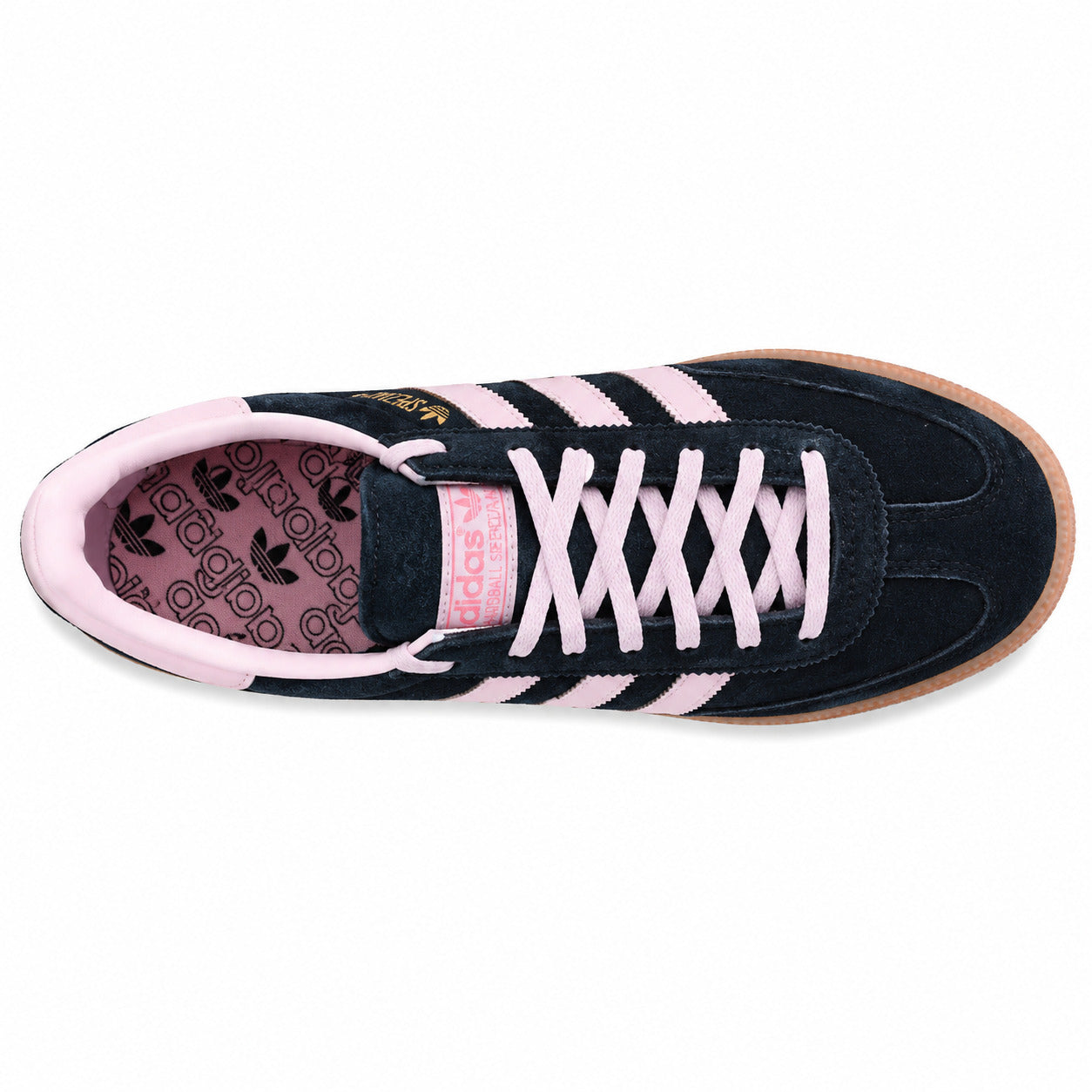 Adidas Handball Spezial ante marino rosa vista superior cordones