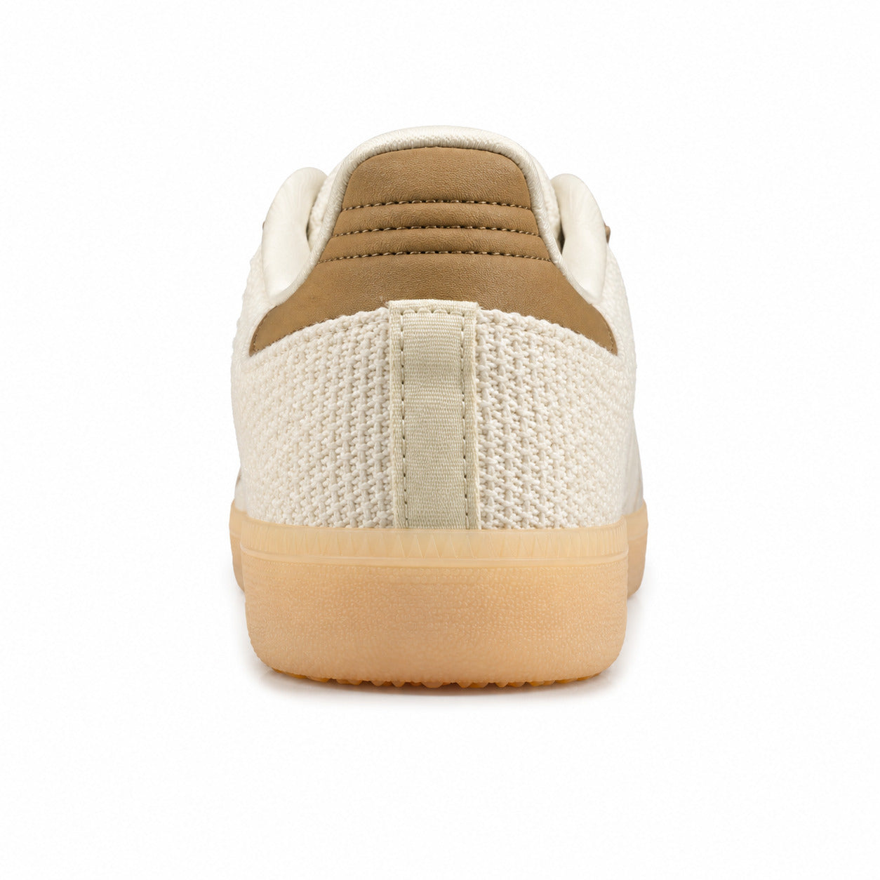 Adidas Samba OG crema camel tejido detalle talón suela goma