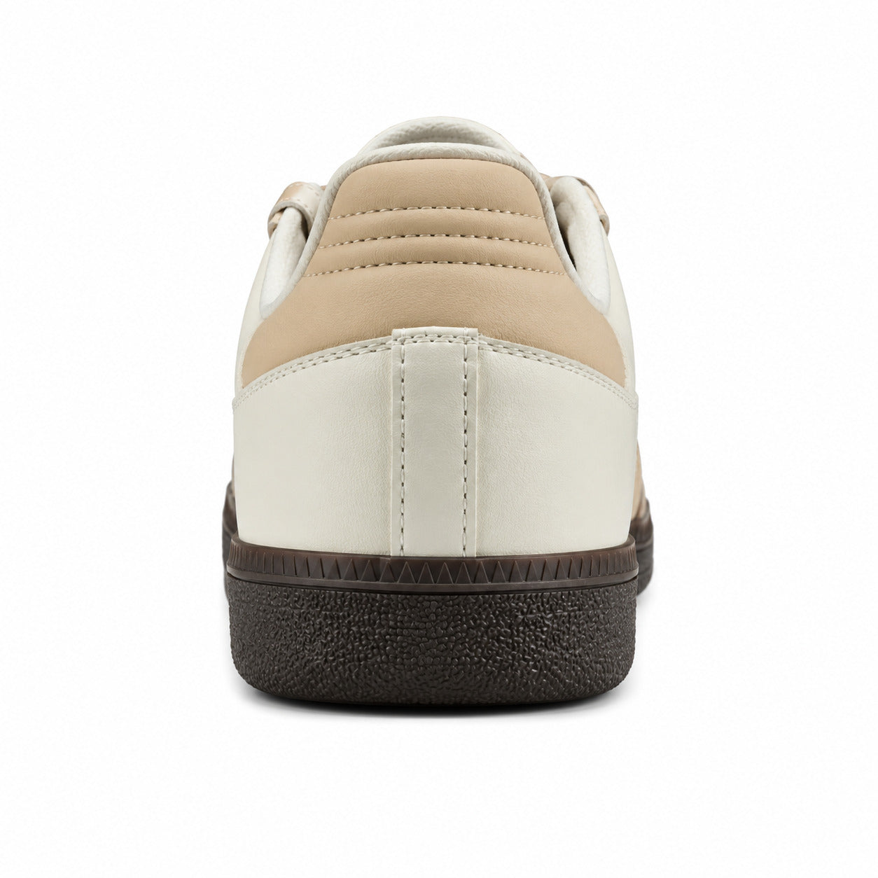 Adidas Samba OG crema beige detalle talón suela goma oscura
