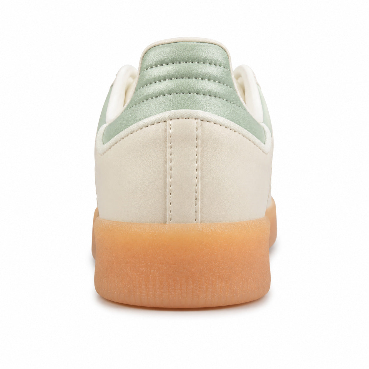Adidas Sambae W crema detalle talón metalizado menta suela goma ámbar