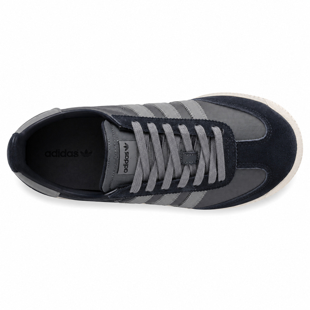 Adidas SL 72 RTN gris marino azul royal cordones gris plantilla adidas originals vista superior
