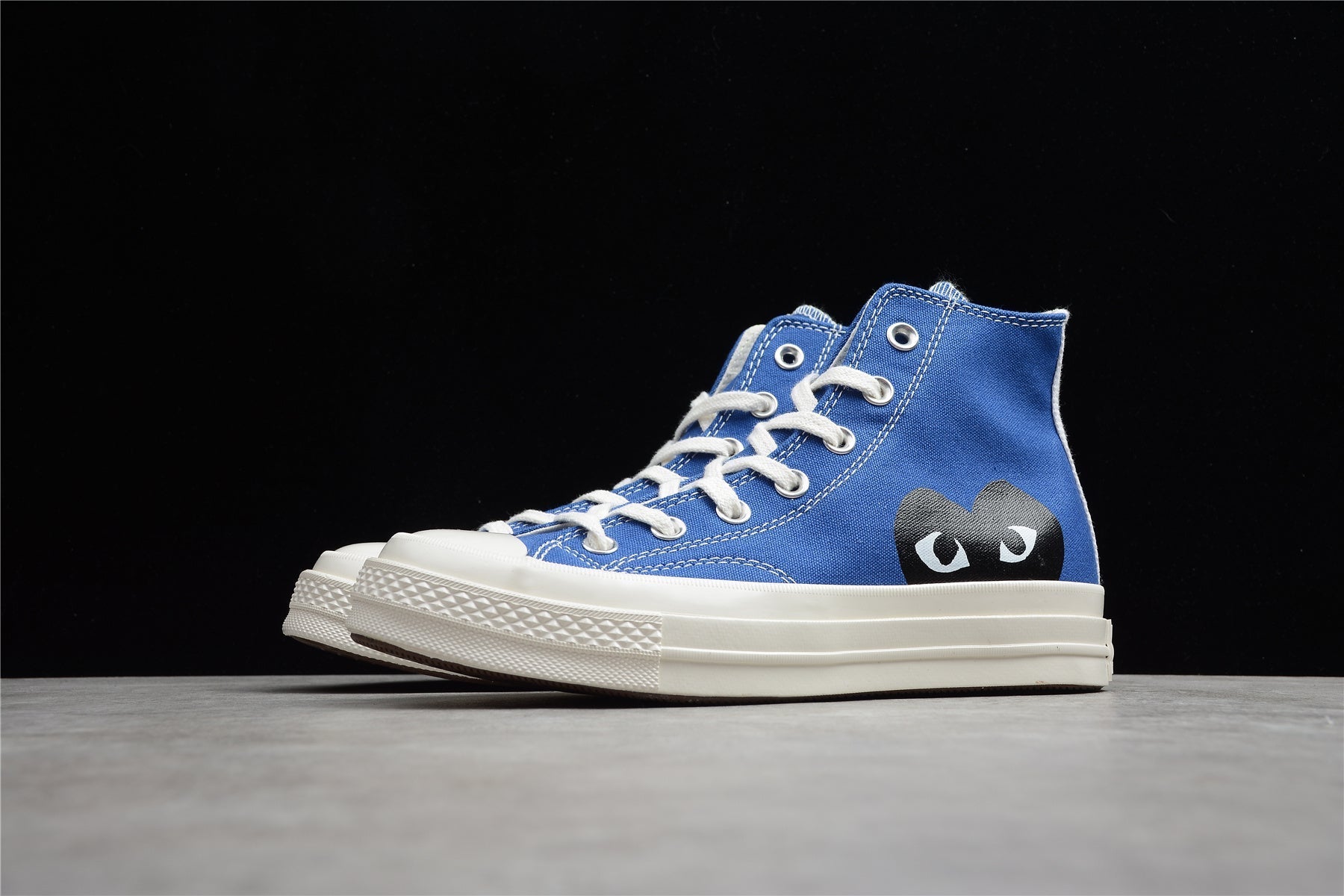 Fabrika Supply Comme des Garçons Play Chuck 70 HI Platform Blue | sapatilhas Sole Rua