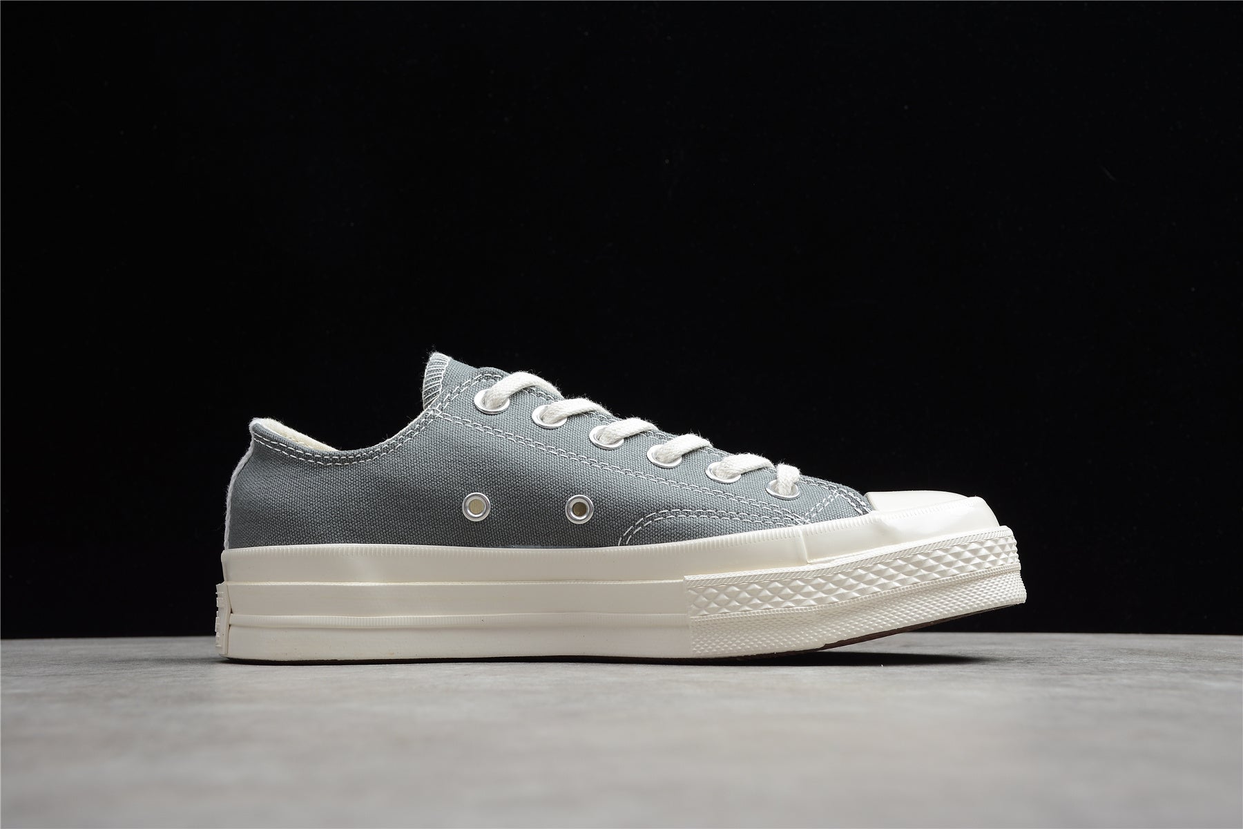Fabrika Supply Comme des Garçons Play Chuck 70 Low Platform Grey | sapatilhas Sole Rua