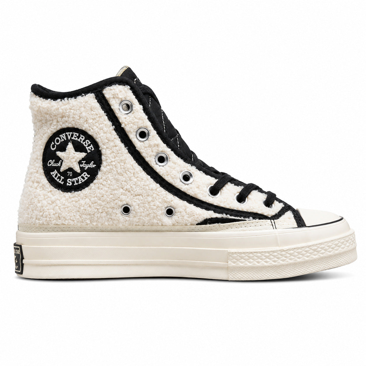 Chuck 70 HI Sherpa Blanco / Negro / Crudo