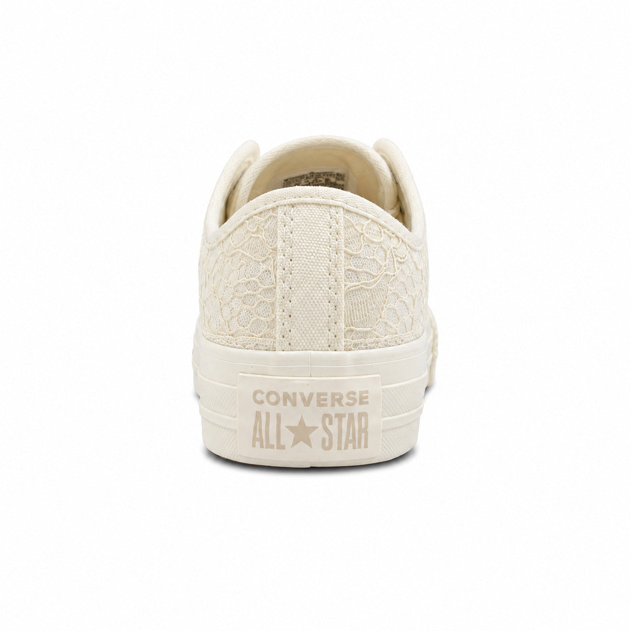 Converse Chuck 70 Low encaje crudo dorado detalle talón plataforma