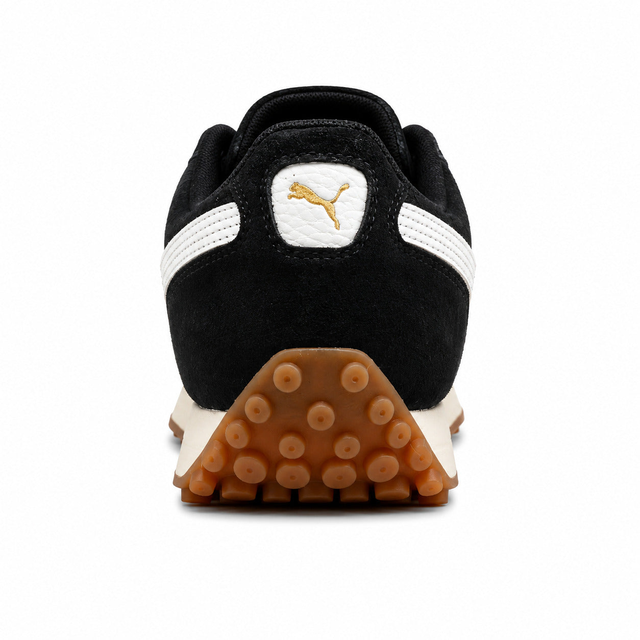 Puma Easy Rider Vintage negro blanco detalle talón
